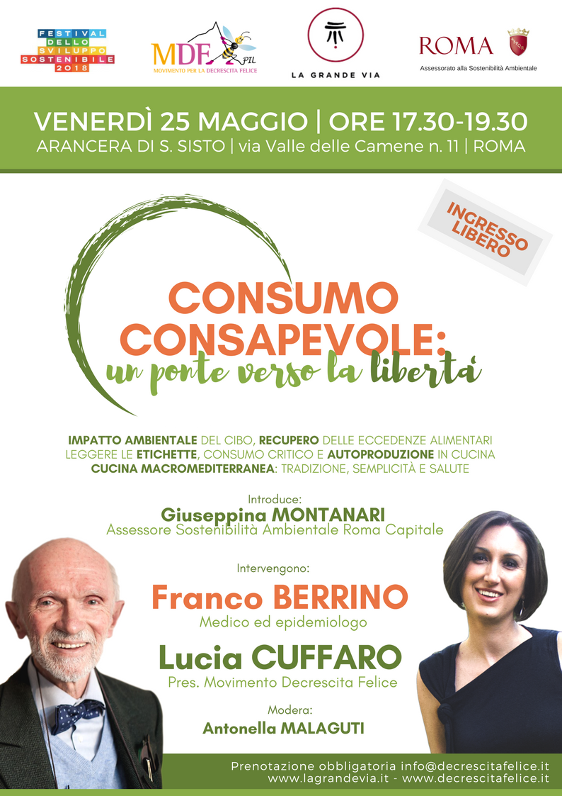 Consumo Consapevole con Franco Berrino e Lucia Cuffaro - Autoproduciamo