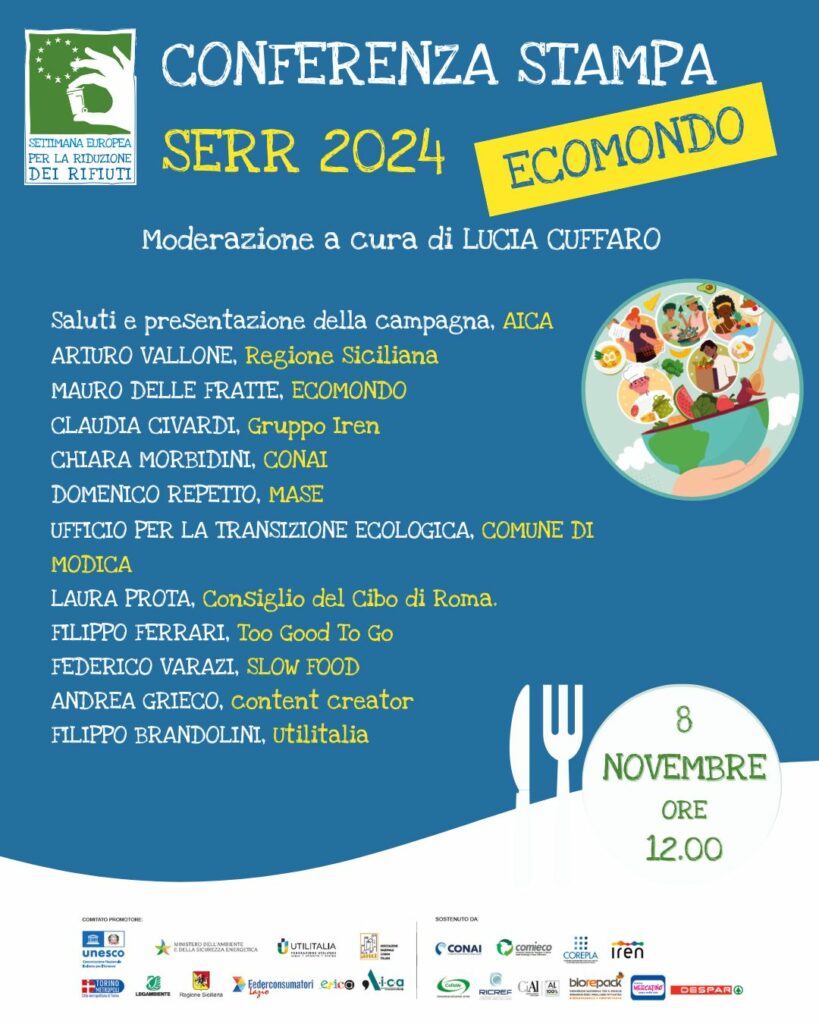 Lucia Cuffaro modera la Conferenza Stampa Settimana Europea per la Riduzione dei Rifiuti a Ecomondo con Utilitalia